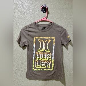 Hurley Green Crew Neck Tee